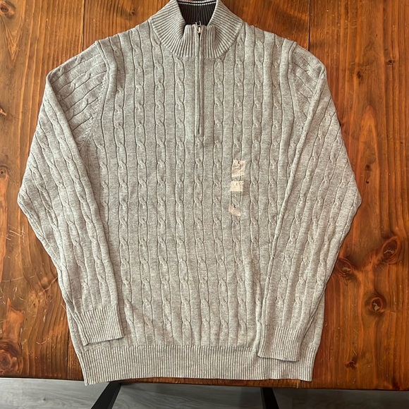 NWT Two Clubs Room Men's 1/4 Zip Sweater - Picture 2 of 8